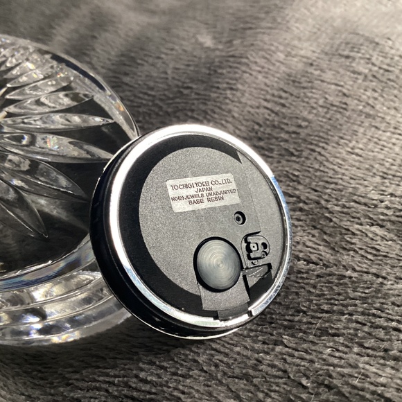 VINTAGE WATERFORD SHERIDAN SMALL TABLE TOP OVAL CRYSTAL CLOCK - Picture 10 of 11